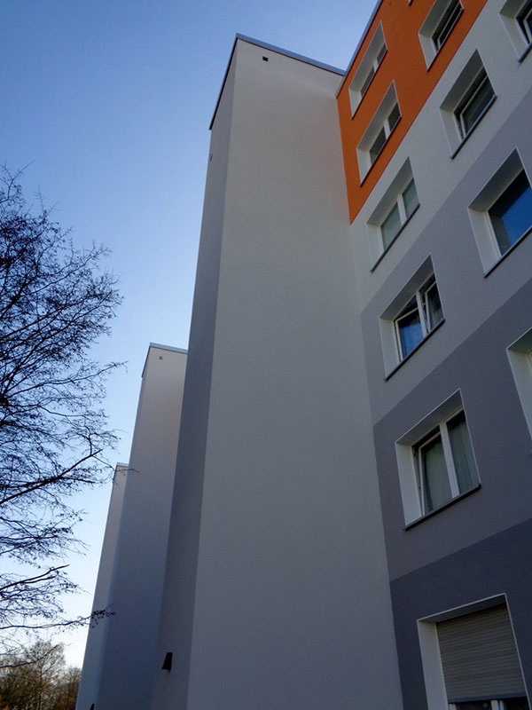Wohnanlage Vivawest Düsseldorf Farbgestaltung Friedrich Schmuck