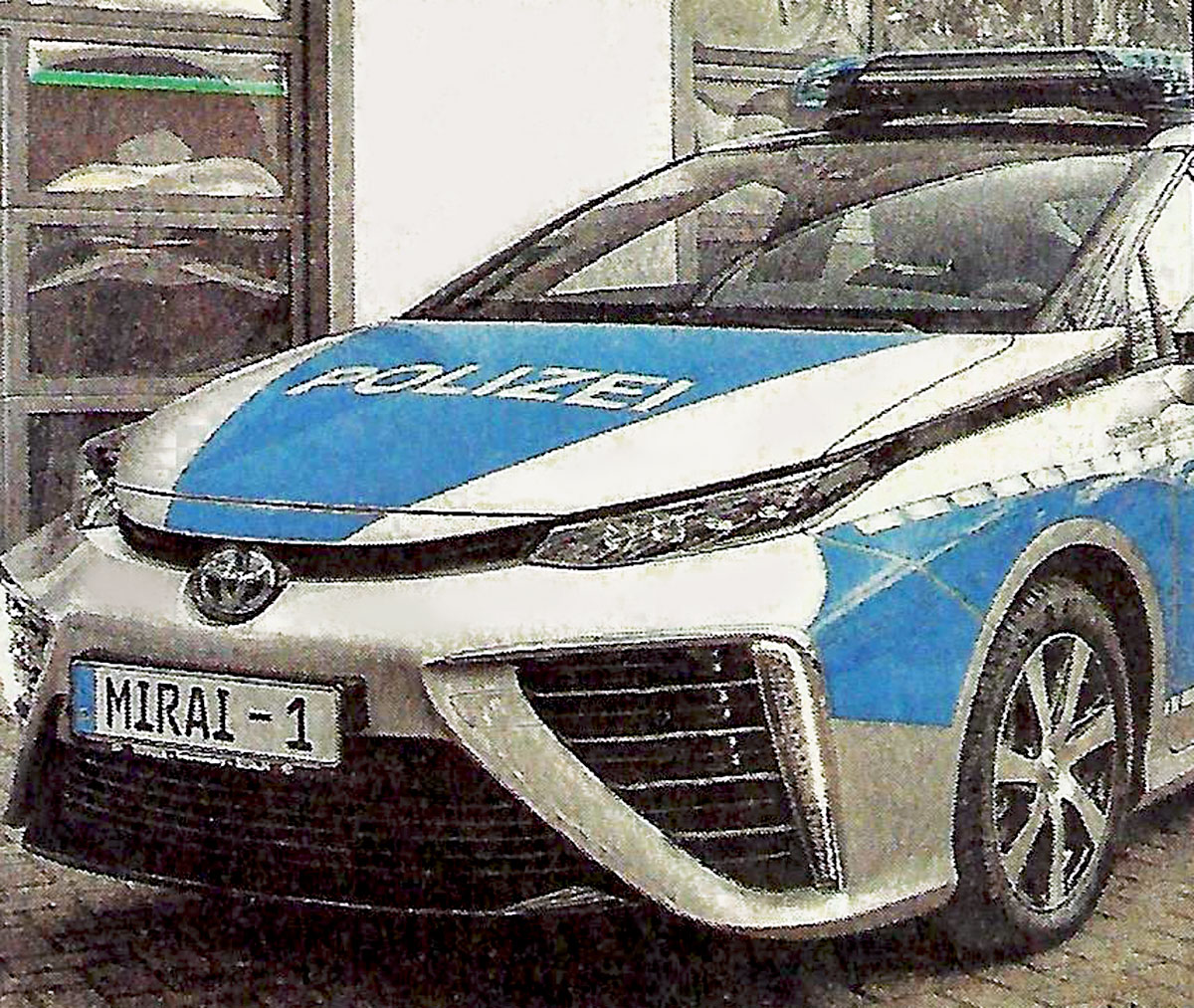 Foto eines Polizei Toyota